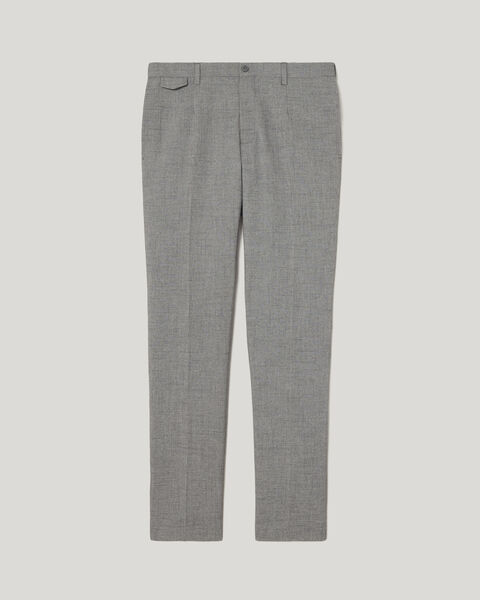 Textured Tailored Pant, Light Grey, hi-res
